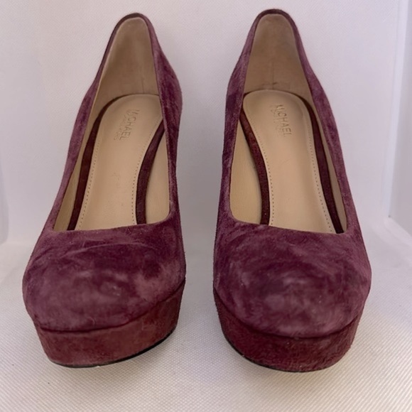 Michael Kors Leather Suede Platform Pumps Size 6.5 - EUC - Picture 2 of 14